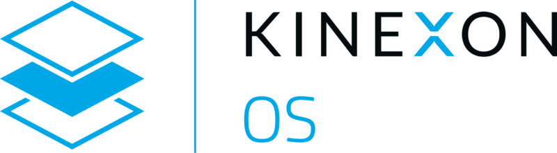 The logo of the Kinexon OS (operating system).
