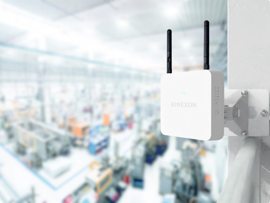 The Kinexon anchor in a factory setting.