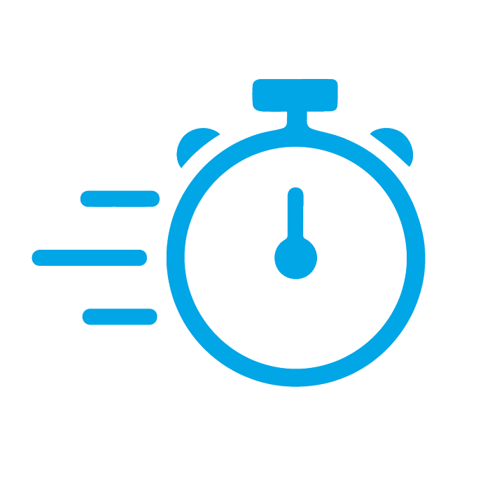 The icon for time reduction.