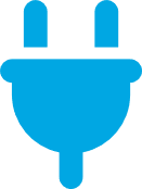 An icon symbolizing physical and virtual connectivity.