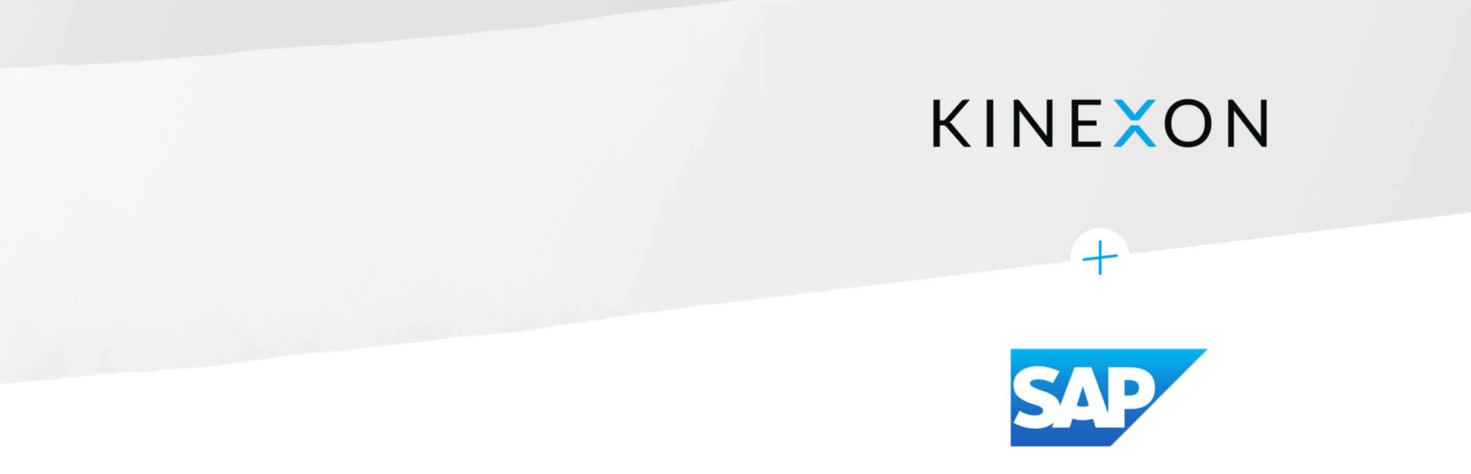 A banner for the partnership between SAP and Kinexon.